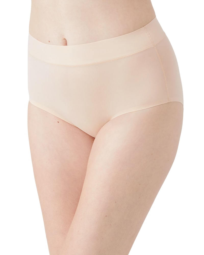 Front of a model wearing a size X Large At Ease Brief in Sand by Wacoal. | dia_product_style_image_id:302531